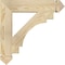 Ekena Millwork Merced Arts & Crafts Rough Sawn Bracket, Douglas Fir, 4"W x 22"D x 22"H BKT04X22X22MRC03RDF - alternate 4